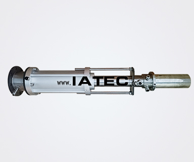 Pneumatic retract coaxial furnace camera